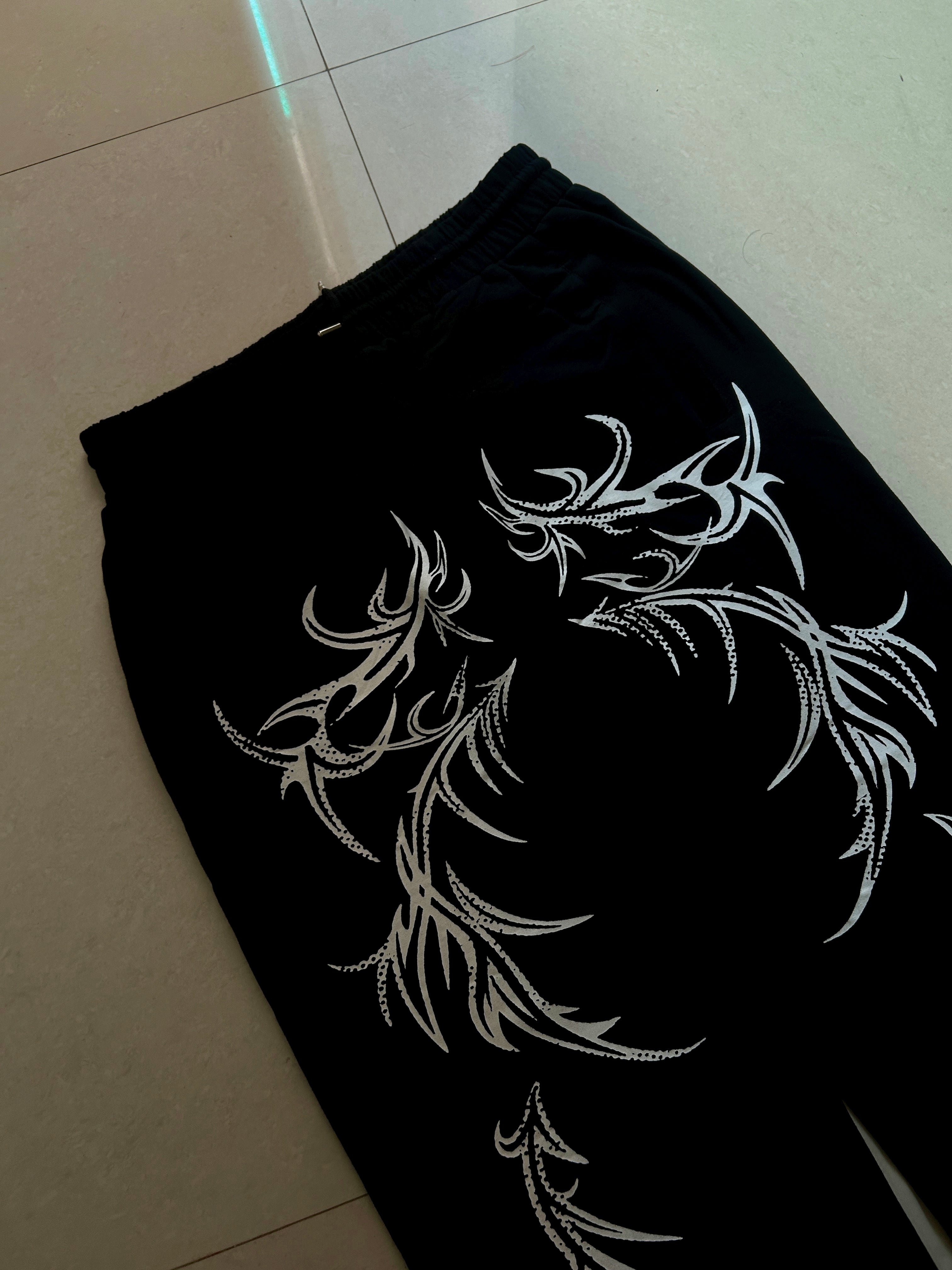 The Shadow Ember Unisex Straight Fit Baggy Pants