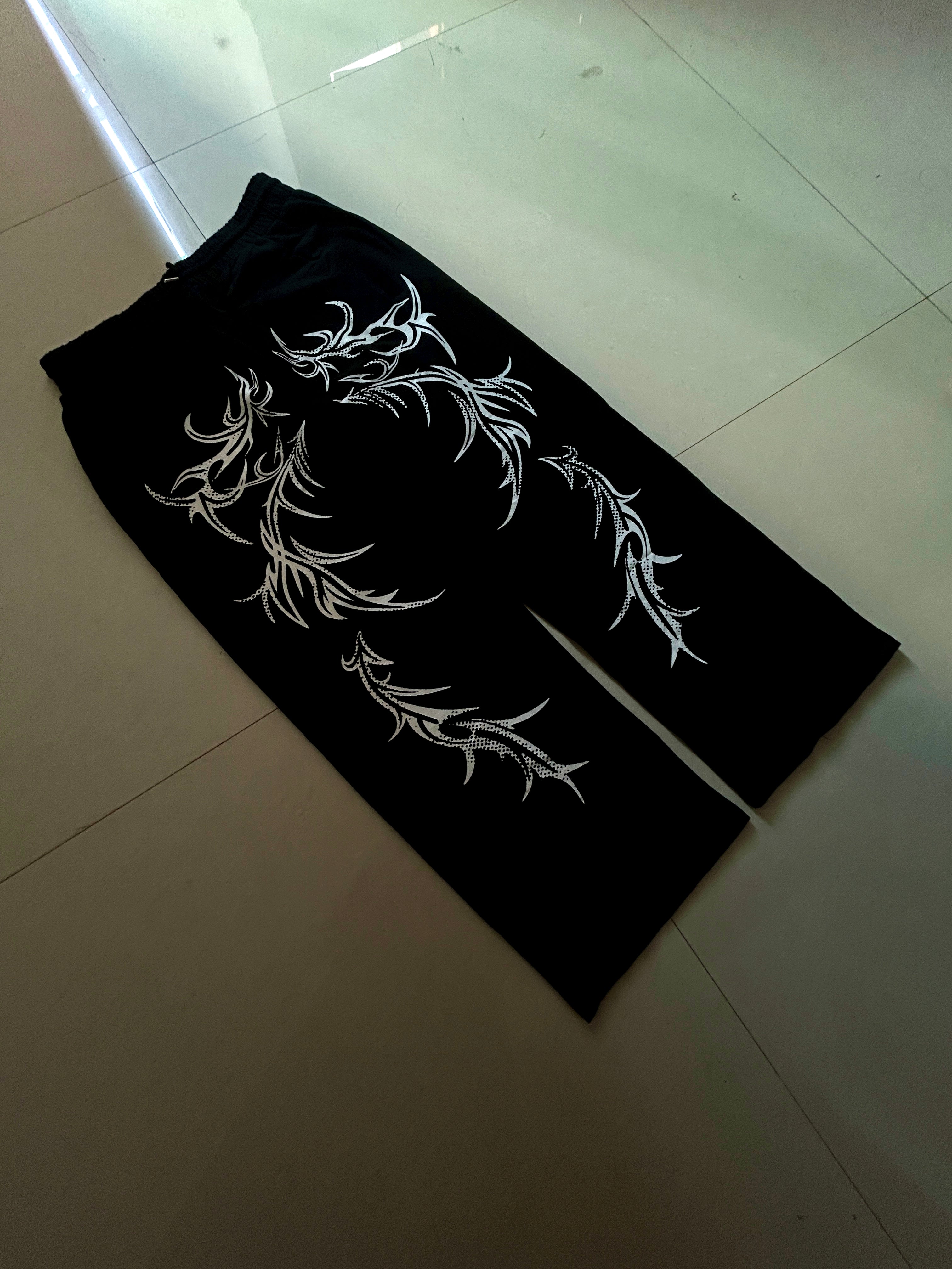 The Shadow Ember Unisex Straight Fit Baggy Pants