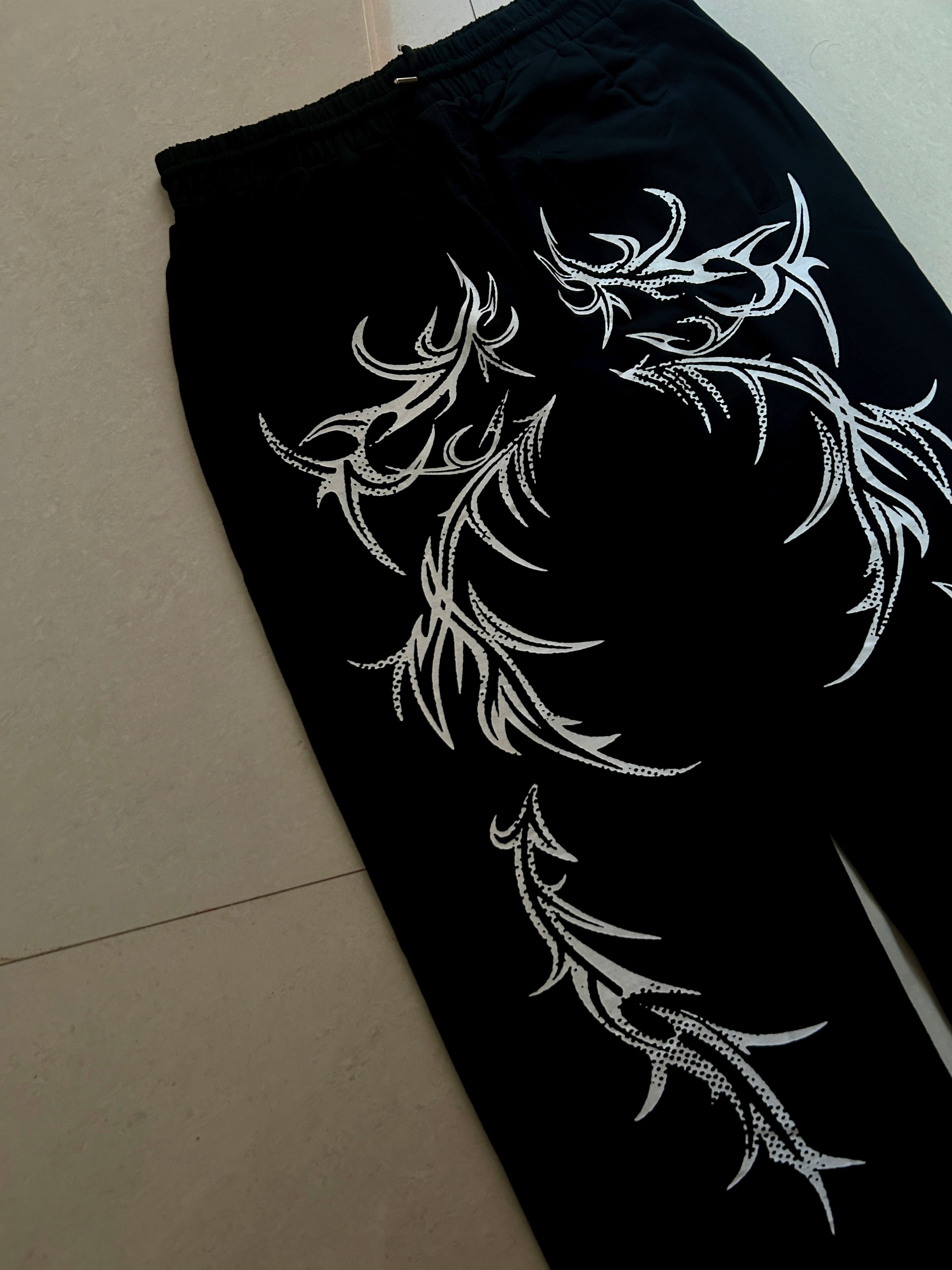 The Shadow Ember Unisex Straight Fit Baggy Pants