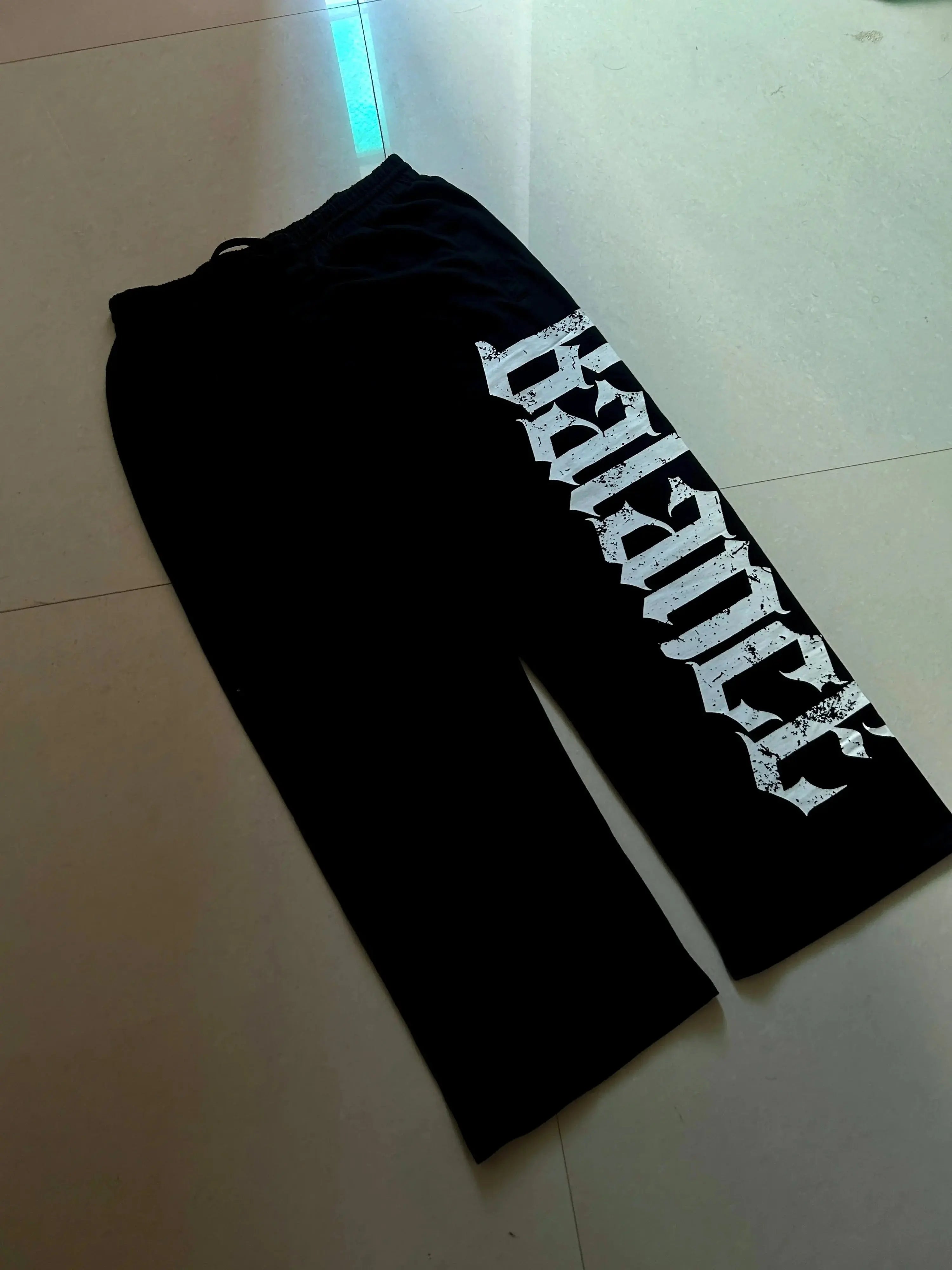 Noir Reaper pants | Unisex Straight Fit Baggy Pants Olven