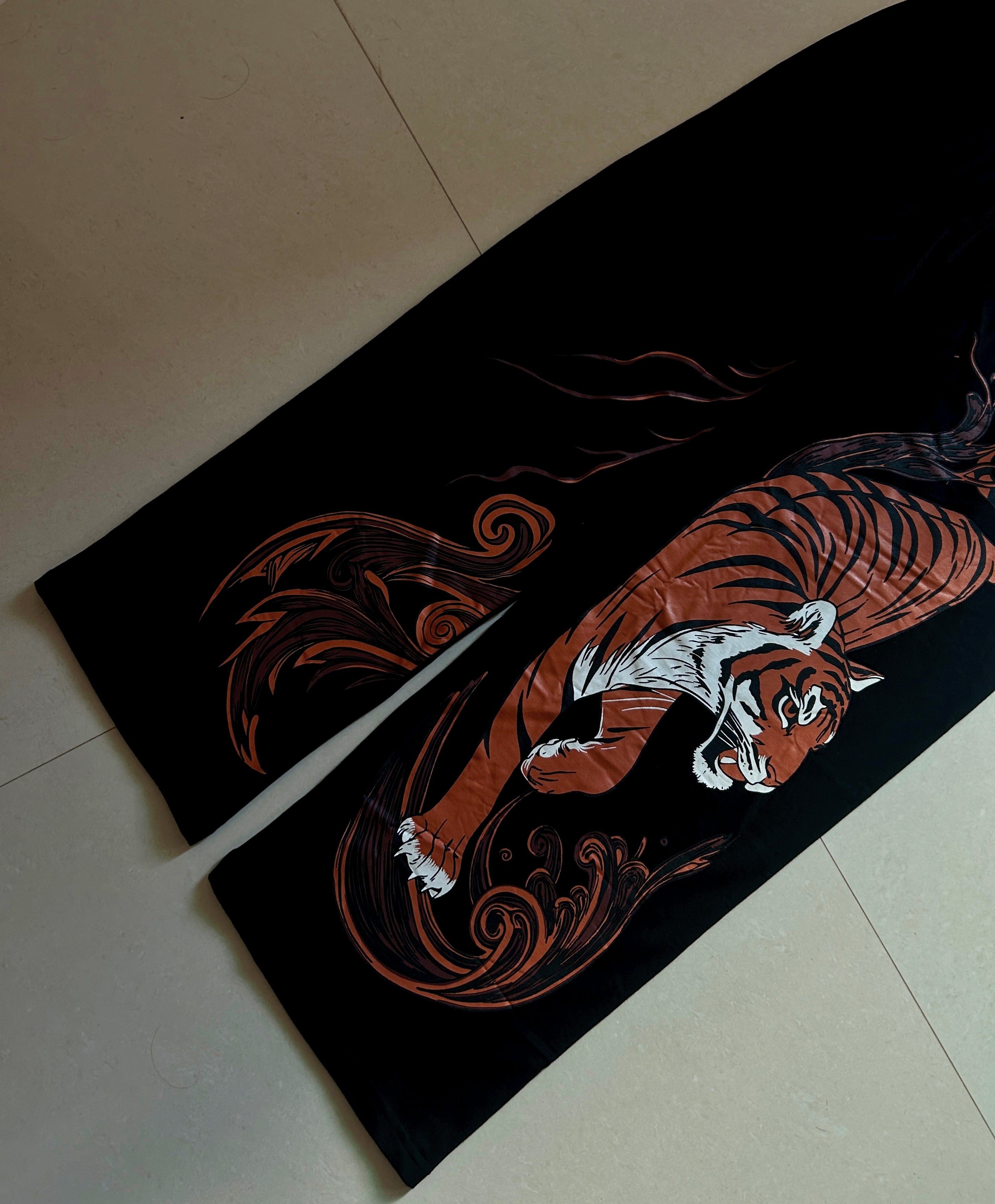 Tiger Wrath Unisex Straight Fit Baggy Pants