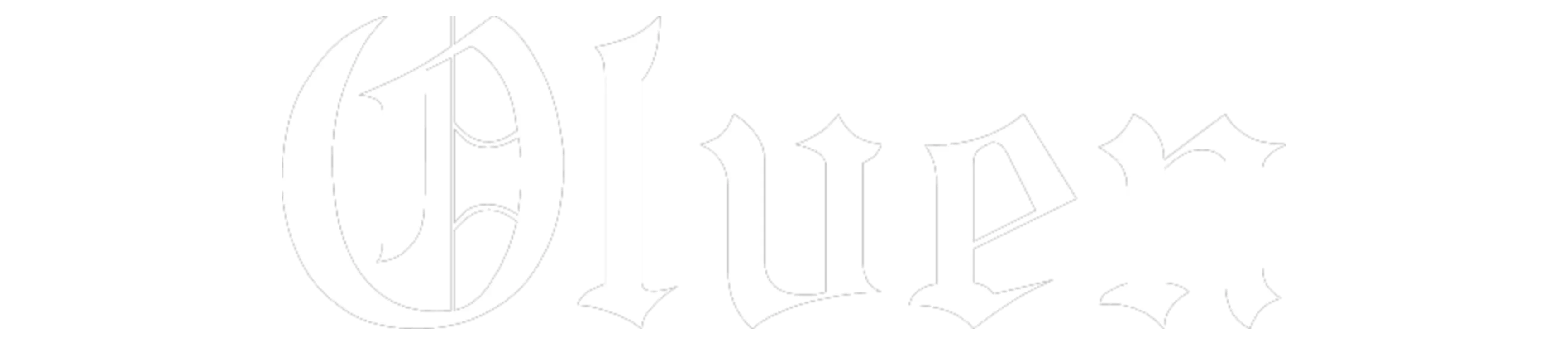 White gothic-style text logo on black background reading 'Olven'