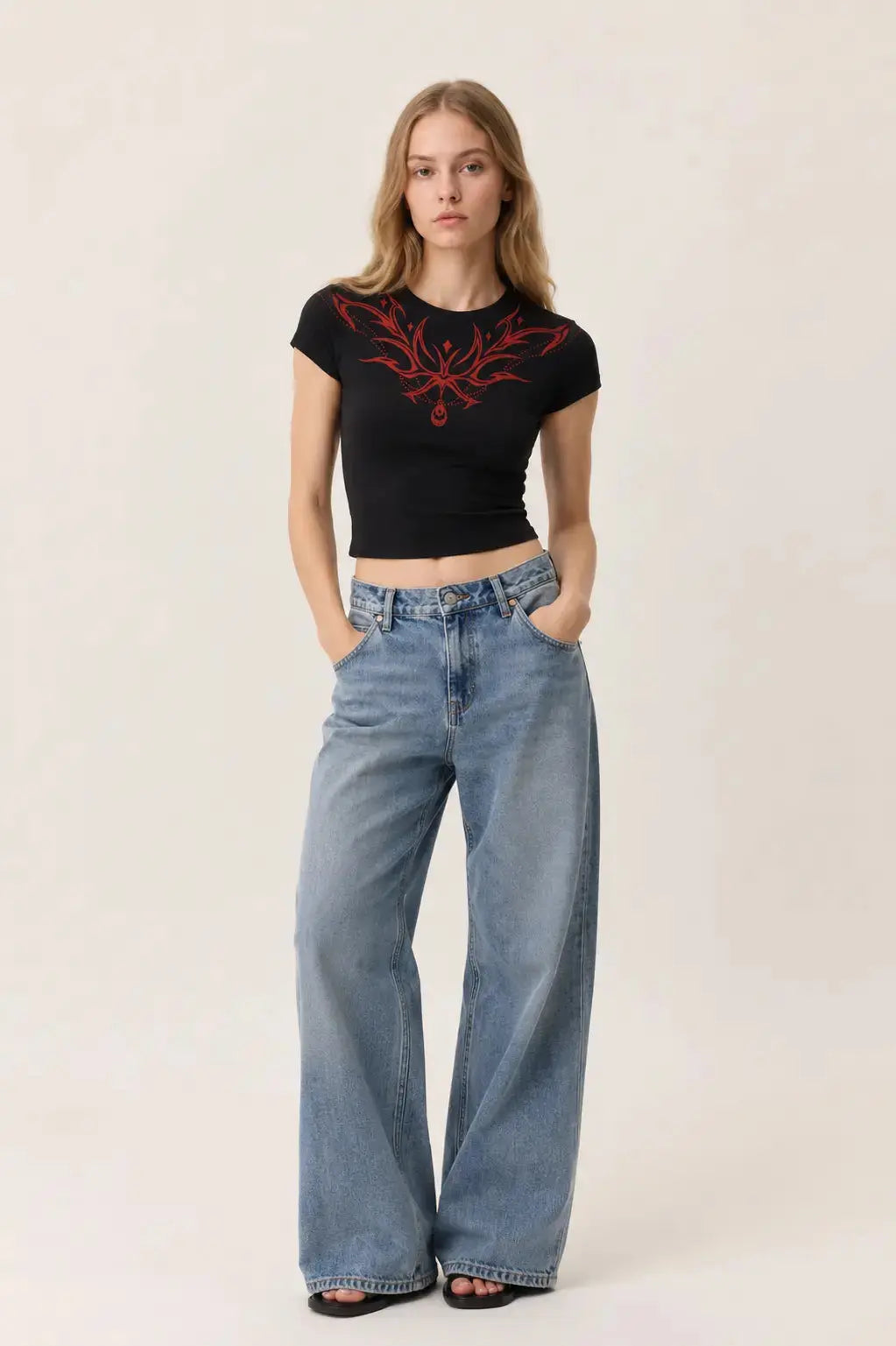 womens baby tee Empress Veil Graphic T Shirt Style Olven