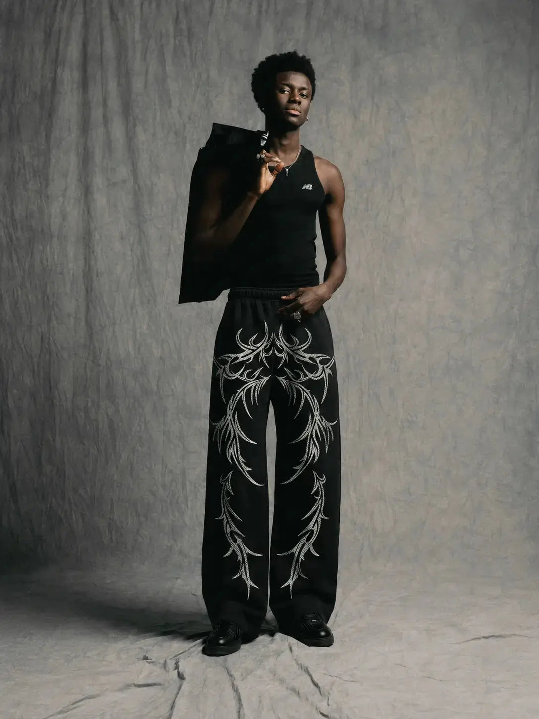 The Shadow Ember Unisex Straight Fit Baggy Pants Olven