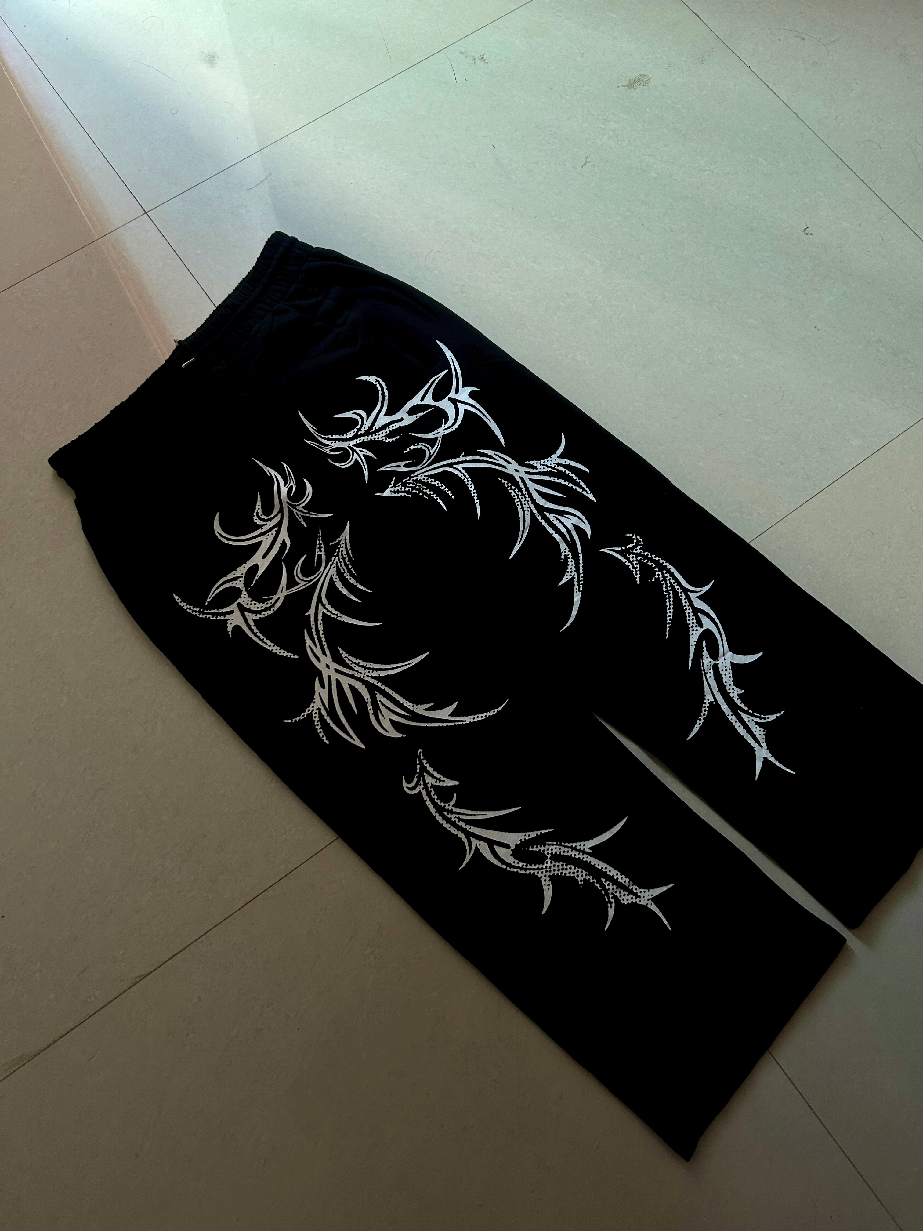 The Shadow Ember Unisex Straight Fit Baggy Pants