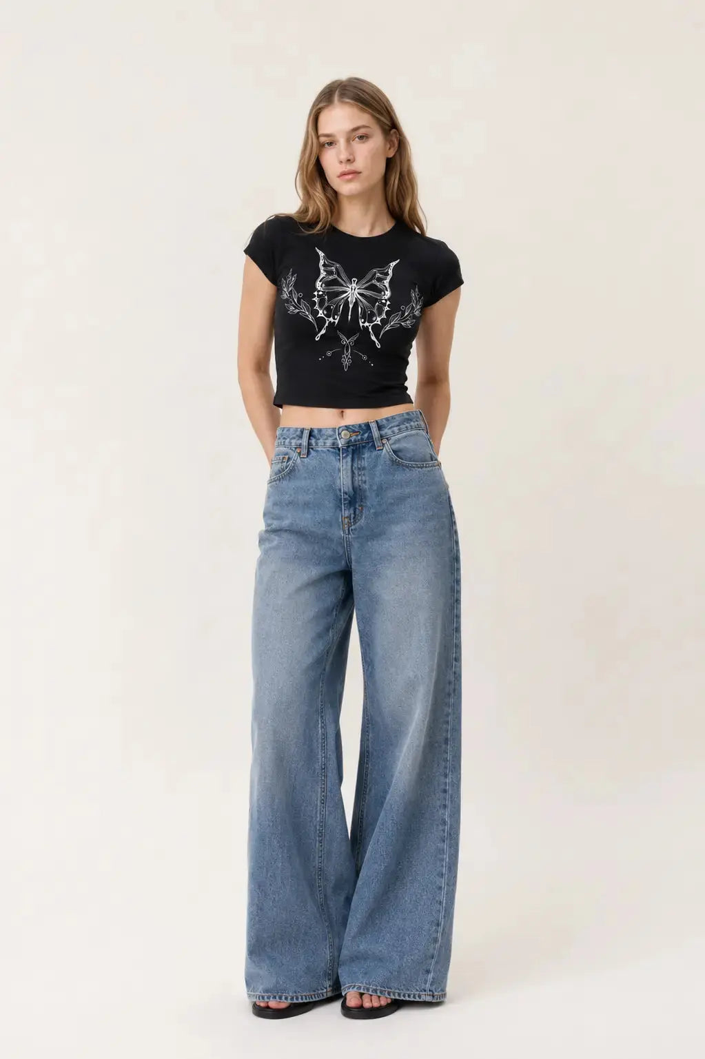 women's baby tee Rebel Wings Graphic T Shirt Style Olven