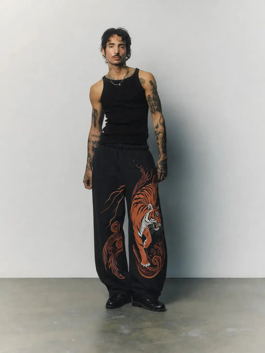 Tiger Wrath Baggy Pants | Unisex Straight Fit Pants Olven